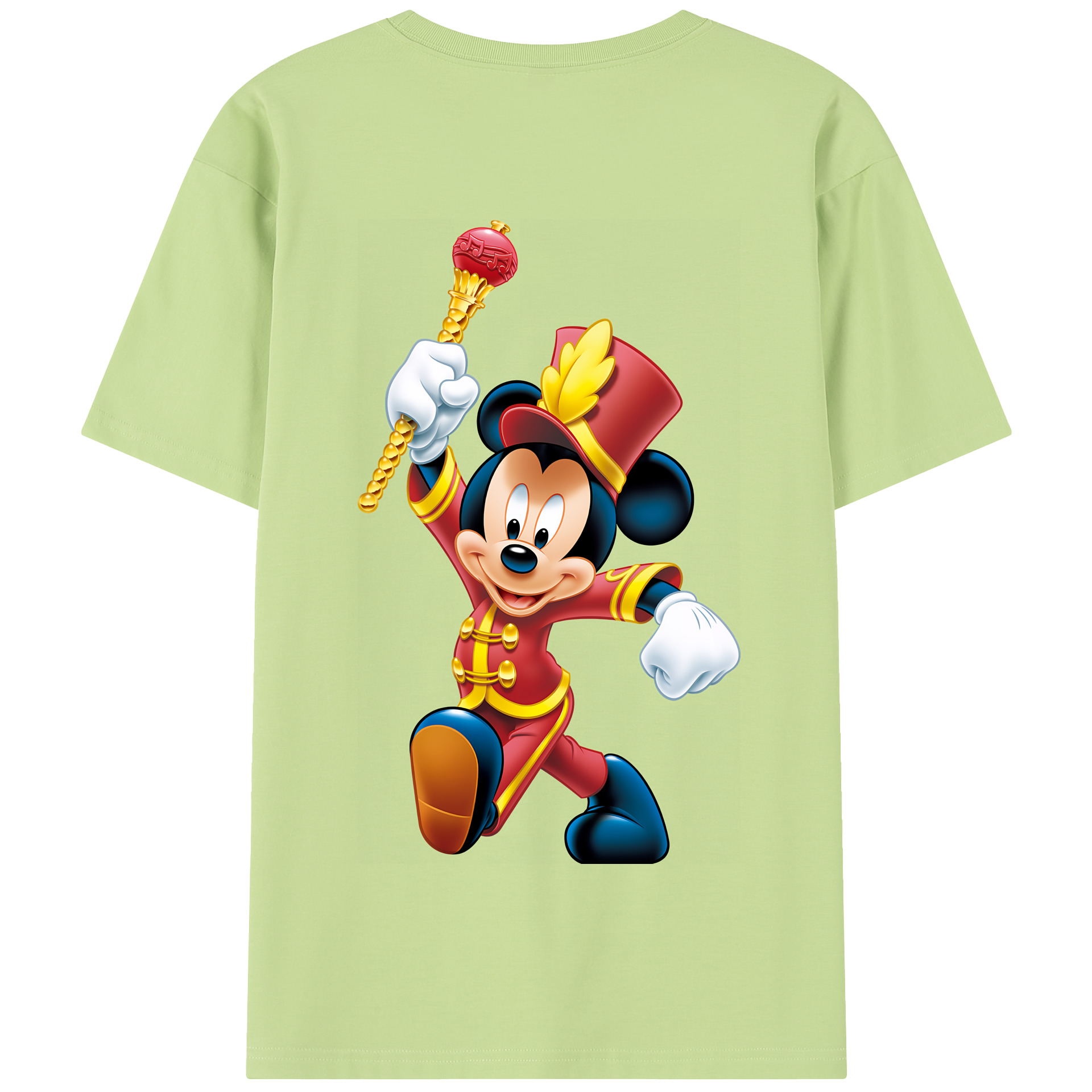 （画像用） ミッキーマウス Mickey Mouse 綿100％半袖Tシャツ（背面プリント）